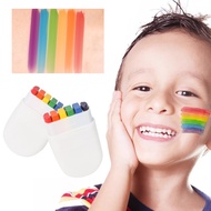 6-color rainbow face paint Halloween rainbow stripe face graffiti crayons World Cup European Cup fac