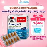 Omega 3 Doppelherz - Brain, Eye, Vision Enhancement Pills, Folic Acid, B6, B12 Omega 3 Fish Oil (Box