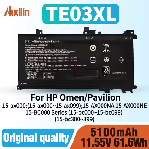TE03XL battery for HP Omen 15-ax000 15-ax033dx 15-ax210nr 15-ax001ns Pavilion 15-bc000 15-bc008tx 84