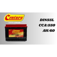 Century Marathoner Max DIN55 DIN55L DIN55R Car Battery Bateri Kereta Proton Satria Persona Forte