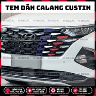 Custin PQ 3M calang sticker, Custin car front decal decorated to create a highlight Thegioidecalxe