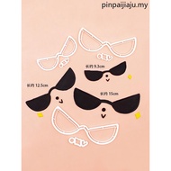 Cake Cutting Mold Cool Dog Glasses Fondant Plastic Cutting Mold Cake Dessert Influencer Puppy Sungla