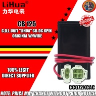 CB 125 CDI UNIT "LIHUA" CB-DC 6PIN ORIGINAL W/ WIRE (CC072KCAC)