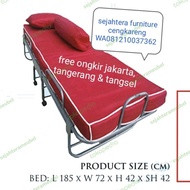 ranjang lipat folding bed kasur lipat foldingbed ranjang besi single