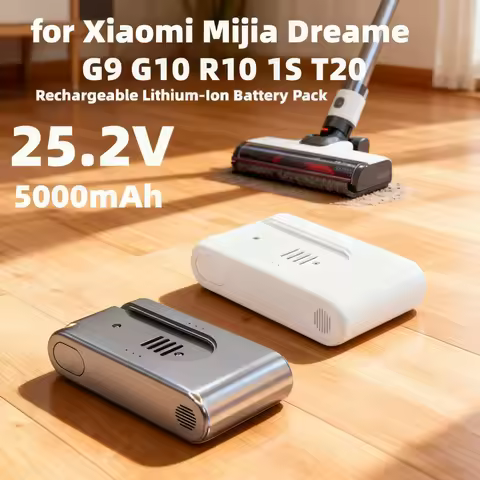 25.2V 5000mAh Li-ion Battery Compatible for Xiaomi Dreame G9, G10, R10, R10Pro, T10, T20, V12S,V16S 