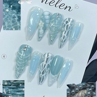 [H112] Blue pearl Nailbox code 112