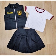 Children's Career Uniform Female Police Swat Unit Set Women's Suppression Division Special Investiga