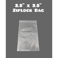 2.5'' x 3.5'' Ziplock Bag | Small Resealable Plastic Bag for Jewelry, DIY Materials, SIM Card, Pills