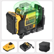 2025 DeWalt DW089LG 12 - Line 3 - Side 360° All - Around Green - Light Laser Level for Outdoor Use -