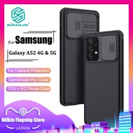 Nillkin แฟชั่น กล้อง ปกป้อง เคส สำหรับ Samsung Galaxy S24 Ultra S24 Plus S24 A54 A53 5G A52s A52 A72 A32 A22 4G 5G A51 A71 S22 Ultra S21 FE 5G S22 S21 Ultra S22 S21 Plus Note 20 Ultra เคสโทรศัพท์ ธุรกิจ TPU + PC กล้องป้องกันการกระแทกความเป็นส่วนตัวฝาหลัง