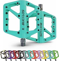 'BUCKLOS Mountain Bike Pedals MTB Pedals Flat, Adult Bicycle Road Bike Large Platform Nylon Non-Slip