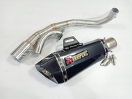 ชุดท่อ ADV150 ท่อ Honda ADV150+อาคาโพวิคช๊อตตี้เคฟล่า