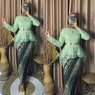 Kebaya / Kebaya brukat modern  Setelan Kebaya Modern Hijab Remaja Style Modis Cantik brukat AURORA\kebaya pesta \Kebaya Modern\setelan pakaian baju wanita/ kebaya batik/kebaya tradisional/kebaya wisuda/kebaya Others/kebaya AURORA Setelan Kebaya Bisa COD