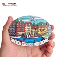 Denmark MDF fridge magnet souvenirs from Europe