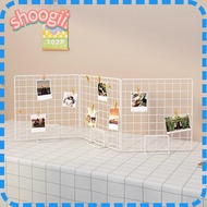 SHOOGEL Display Rack, Grid Frame Grid Storage Rack, Creative with Base Metal Desktop Stand For Grid 