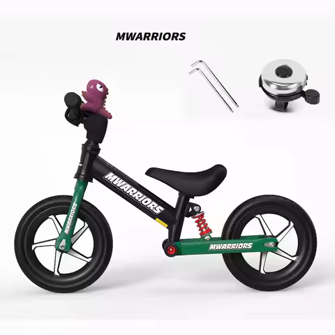 Solid PU Wheel Kids Balance Bike High Carbon Steel Frame No Pedal Baby Balance Bike Toddler Kick Bik