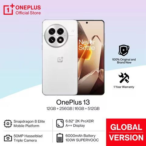 2025 New OnePlus 13 Global Version AI Smartphone Snapdragon 8 Elite 6000mAh Battery 50W AIRVOOC Wire