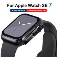 41mm 45mm Smart Watch Case , Glass + Cover for Smart Watch 45mm 41mm Case Bumper IWatch Series7 Acce