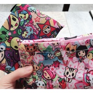 2 DESIGNS - Tokidoki Extra Large Recycle Bag Nylon Lightweight Foldable Shopping Market JB Bags