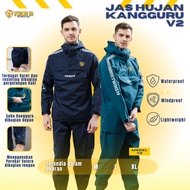 Jas Hujan Saku Kangguru V2 Twins19 Twins Nineteen Saku Setelan Jaket Celana Pria Wanita Kantong Kang