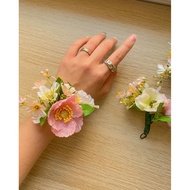 Corsage Poppy Flower for Bridesmaid Flower Bracelet Corsage Hijab Brooch Bridesmaid Hijab Brooch/