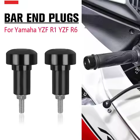 Bar End Cap For Yamaha YZF-R1 YZF-R6 YZFR1 YZFR6 YZF R1 R6 Motorcycle Handle Bar Grips Cap End Plugs
