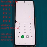 6.7inch super amoled with scratches dot line for samsung Z Flip 3 F711 LCD Display Touch Screen Asse