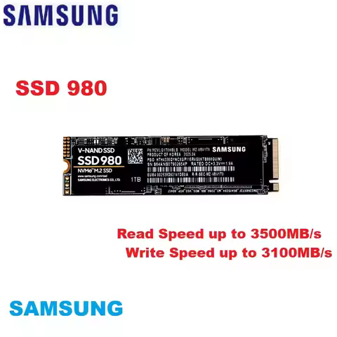 SAMSUNG Solid State Drive SSD 980 PCIe NVMe M.2 Internal Solid State Disk Hard Drive 250GB 500GB 1TB