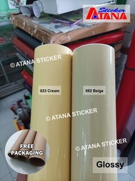Skotlet Cream Glossy Krem Beige 023 082 Cokelat Coklat Mocca Pastel Kilap Metalik Cutting Stiker Ant