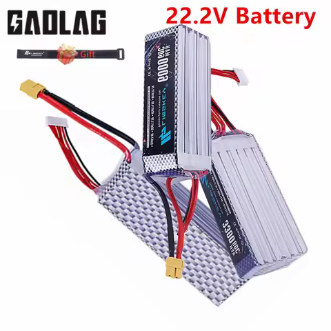 22.2V 1500/1800/2200/2800/3300/4200/5200/6000/7200mAh 6S Lipo Battery For RC Model Toys Aircraft Boa