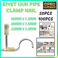 Industrial Steel Nail Gun Wall Fastener Set Rivet Tool Accessories 25mm Nail Suitable for 7.3mm Nail