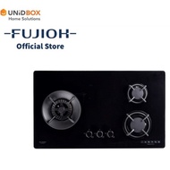 FUJIOH FH GS 5030 SVGL 88cm Toughened Glass Hob/FUJIOH/3 Burners/Kitchen Appliances/Cooking Hobs/Gas