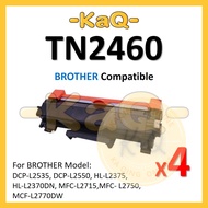 4x BROTHER TN-2460 TN 2460 TN2460 TN2480 TN-2480 Compatible Toner HL L2370DN L2385DW DCP L2550DW MFC