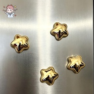 15Pcs Gold Star for Fridge Refrigerator Magnets 0.73in 3D Small Star Fridge Decorative Magnets for H