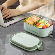 Green Electric Lunch Box 304 Stainless Steel Electric Heating Heating Lunch Box Without Water Heatin