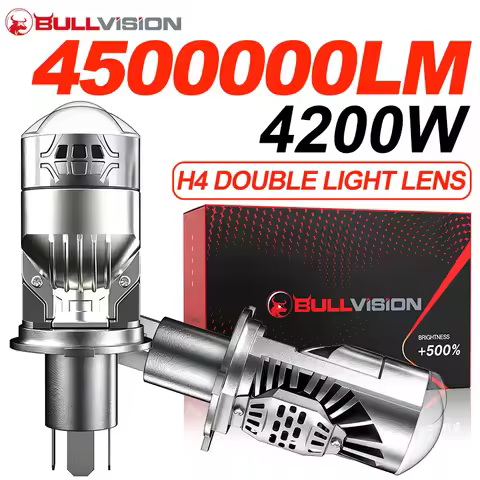 For Yamaha XJ6 Motorcycle H4 LED Lens Headlight Bulbs Retrofit Accessories High Low Beam H4 Bi LED L