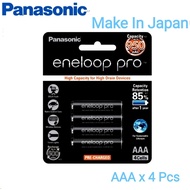 Panasonic Eneloop Pro AAA Rechargeable Ni-Mh Batteries x 4