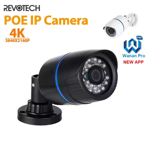 4K 8MP IP65 Waterproof Bullet Outdoor POE Camera, 5MP IP Surveillance Camera Security Night CCTV Sys
