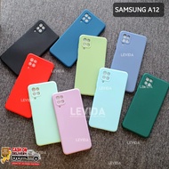 Samsung A12 Samsung M12 Macaron Square Softcase Candy Macaron / Case Square Edge Samsung A12 Samsung M12