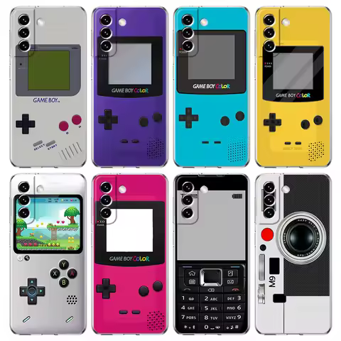 Gameboy Boy Game Phone Case For Samsung Galaxy S24 Plus S23 S22 S21 S20 FE Ultra 5G S10 S10E S9 Soft