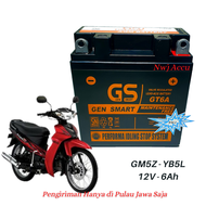 Aki Motor Yamaha Vega R Vega ZR Jupiter Z Burhan GT6A GM5Z YB5L GS MF Aki Kering