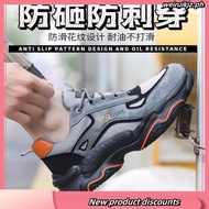 NEW Caterpillar Kasut kerja lelaki safety shoes Men women steel toe Anti-smash anti-puncture Work sh