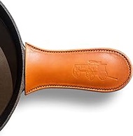 Leather Cast Iron Handle Cover - Extra Thick, Easy to Grip, Heat Resistant, Cast Iron Pot Holders - Best Skillet Handle Cover Works with Vintage Skillets, Lodge, Lancaster and More - Made in The USA