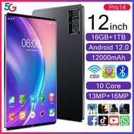 Pad Tablet 14pro Android Full Screen/Operation Memory 16GB Memory 1TB/Support 5G Dual Card/4K HD Dis