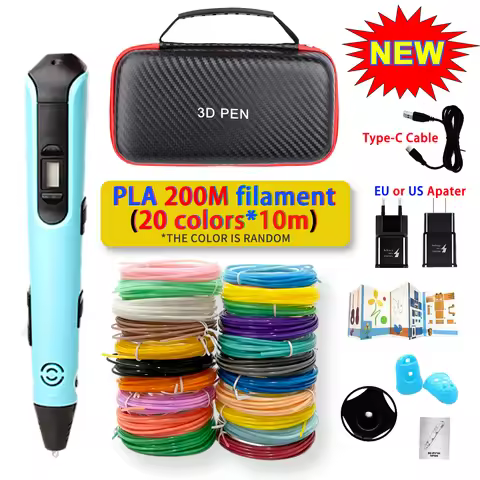 New Children's 3D Pen 3D Printing Pen DIY Pens Creative Child's Birthday Christmas Gift PLA Filament