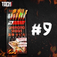 【Great discount】TACHI Umimono Sabiki Apollo Rig Live Bait Fishing Laut UkiUki Pantai Bottom Luminous