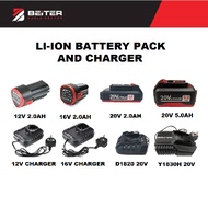 BEITER LI-ION BATTERY / CHARGER 20V 16V 12V 电池 充电器