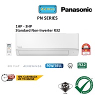 Panasonic Aircond Non Inverter PN Series R32 Air Conditioner 1HP 1.5HP 2HP 2.5HP Air Cond 冷氣機 空調 CS-