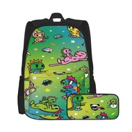 Tokidoki 2IN1 Backpack Printing Travel Sports Kids backpack Junior Schoolbag Casual Shoulder bag + Pencil case