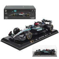 Bburago 1:24 F1 2024 Mercedes-AMG W15 Lewis Hamilton George Russell Graduation Mother's Day Final It